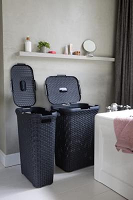 Curver Style wasbox 40 L antraciet