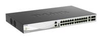 D-Link DMS 3130-30TS - Switch - L3 - beheerd - 24 x 100/1000/2,5G + 2 x 100/1000/2,5G/5G/10G + 4 x 10 Gigabit / 25 Gigabit SFP28 - aan rack monteerbaar (DMS-3130-30TS) /E) - thumbnail