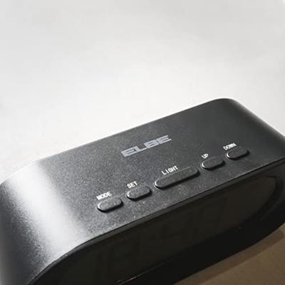 Wekkerradio ELBE RD700 Zwart Thermometer