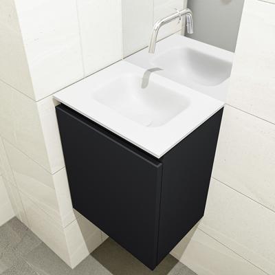 MONDIAZ OLAN 40cm toiletmeubel urban. LEX wastafel talc midden geen kraangat MONDIAZ OLAN 40cm toiletmeubel urban. LEX wastafel talc midden geen kraangat