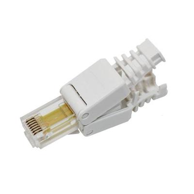 Gereedschap-gratis Crimping RJ-45 modulaire stekker korte versie UTP Cat6 Gereedschap-gratis Crimping RJ-45 modulaire stekker korte versie UTP Cat6