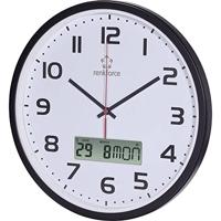 Renkforce HD-WRCL135 Wandklok Zendergestuurd 32 cm x 4.5 cm Zwart - thumbnail