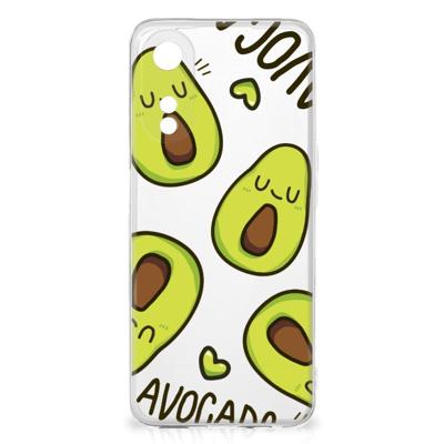 OPPO A78 5G | A58 5G Telefoonhoesje met Naam Avocado Singing OPPO A78 5G | A58 5G Telefoonhoesje met Naam Avocado Singing