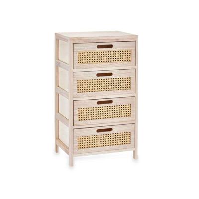 Ladekast GiftDecor Rattan Natuurlijk 40 x 73 x 29 cm 4 lades