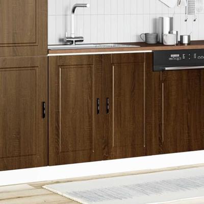 Spoelbakonderkast Porto 80x46x81,5 cm bewerkt hout bruin eiken