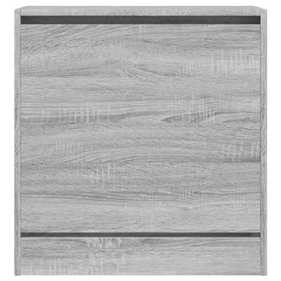 VidaXL Schoenenkast 60x34x63,5 cm bewerkt hout grijs sonoma eikenkleur