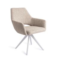 Jesper Home Eetkamerstoel 'Yanai' Turn White, Draaibaar, kleur Biscuit Beach - thumbnail