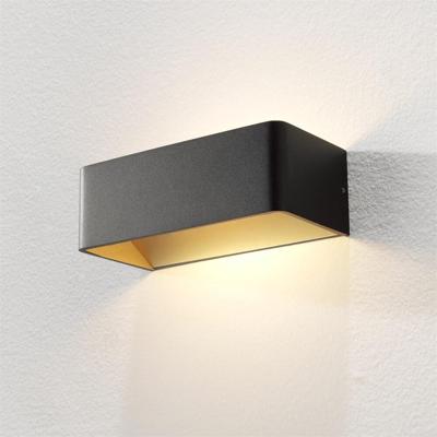 Artdelight Design wandlampMainz rechthoek zwart goud - WL MAINZ ZW-MG