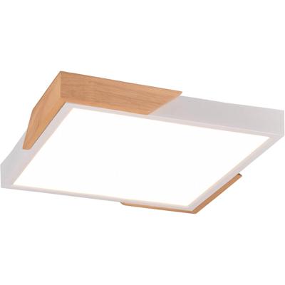 LED Plafondlamp Vierkant 20W - Warm Wit 3000K - Dimbaar - Mat Wit Kunststof