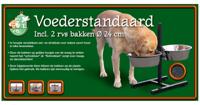 H-model standaard inclusief RVS bakken 24 cm hamerslag - thumbnail