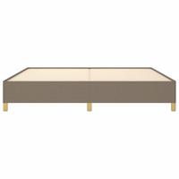 Bedframe zonder matras stof taupe 200x200 cm - thumbnail