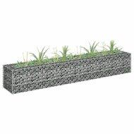 VidaXL Gabion plantenbak verhoogd 180x30x30 cm gegalvaniseerd staal - thumbnail
