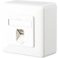 Metz Connect 1307370002-I Netwerkdoos Opbouw (op muur) CAT 6 1 poort Zuiver wit - thumbnail