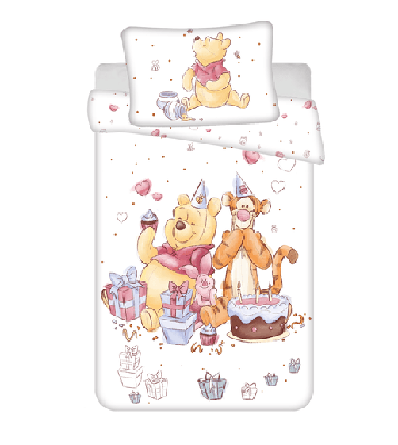 Winnie The Pooh Birthday party dekbedovertrek 135 x 100 cm - Katoen Winnie The Pooh Birthday party dekbedovertrek 135 x 100 cm - Katoen