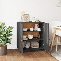 Dressoir 65,5x40x75 cm massief grenenhout grijs - thumbnail