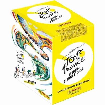 Stickerdoos - PANINI - Officiële Tour de France 2024 collectie - Bevat 36 vakjes met 5 stickers