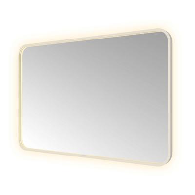 Spiegel Hotbath &MORE 80x120 cm LED-Verlichting Spiegelverwarming Rechthoek Afgerond RVS Spiegel Hotbath &MORE 80x120 cm LED-Verlichting Spiegelverwarming Rechthoek Afgerond RVS