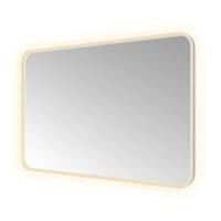 Spiegel Hotbath &MORE 80x120 cm LED-Verlichting Spiegelverwarming Rechthoek Afgerond RVS - thumbnail