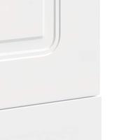 Vaatwaspaneel Kalmar 45x1,5x67 cm bewerkt hout hoogglans wit - thumbnail