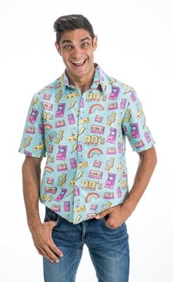 90's Blouse Blauw Michael