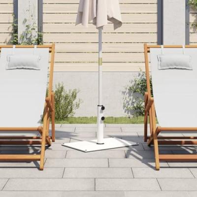 VidaXL Parasolvoet voor stokken van ø32/38/48 mm 15 kg rechthoekig