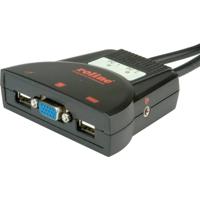 ROLINE KVM Switch Star 2 PCs, VGA, USB, audio - thumbnail