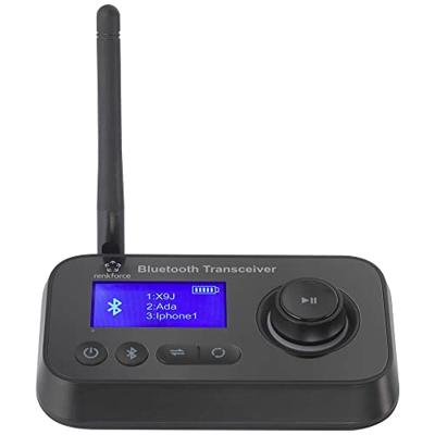 Renkforce RF-BTR-210 Bluetooth muziekzender/ontvanger Bluetooth versie: 5.0 10 m Geïntegreerde LED-weergave