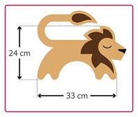 Leschi Verwarmingskussen Juri de leeuw - zand - thumbnail