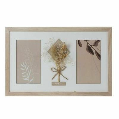 Fotolijsten DKD Home Decor 39 x 1,2 x 22 cm Kristal Natuurlijk Wit Shabby Chic Fotolijsten DKD Home Decor 39 x 1,2 x 22 cm Kristal Natuurlijk Wit Shabby Chic