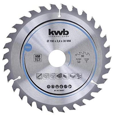 kwb 586957 Hardmetaal-cirkelzaagblad 190 x 30 mm 1 stuk(s) kwb 586957 Hardmetaal-cirkelzaagblad 190 x 30 mm 1 stuk(s)