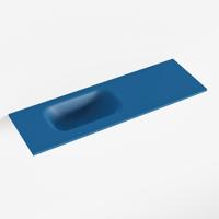 MONDIAZ EDEN Jeans solid surface inleg wastafel voor toiletmeubel 70cm. Positie wasbak links - thumbnail