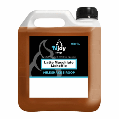 NJOY shakesiroop latte macchiato ijskoffie (2 liter)