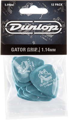 Dunlop Gator Grip 1.14mm 12-pack plectrumset blauw