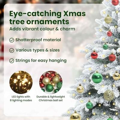 VidaXL Kunstkerstboom met 150 led met standaard wit 120 cm pe en pvc