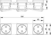 OBO Bettermann MT45V 3 3WS V Stopcontact - thumbnail