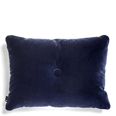 HAY Dot Cushion 1 Knoop Velours Kussen - Marineblauw HAY Dot Cushion 1 Knoop Velours Kussen - Marineblauw