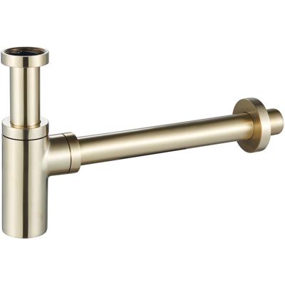 Wiesbaden UniMatch Wastafelsifon - 5/4"x32mm - Geborsteld Messing PVD