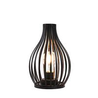 JHY JHY30481 Metalen LED Draadlamp 15.2x24.1 cm Zwart - thumbnail