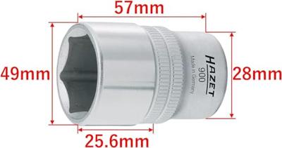 HAZET dopsleutel socket key insert 1/2", hexagonal, sw 36