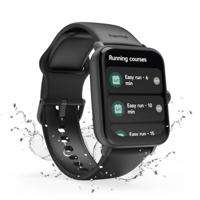 Hama 6010 Smartwatch TFT-Display Telefoonfunctie Waterdicht + GPS Zwart - thumbnail