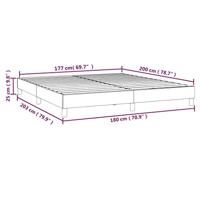 Boxspringframe fluweel donkergrijs 180x200 cm - thumbnail