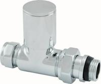 Riko luxe radiatorventiel 1/2"x15 (M22) knel recht - thumbnail