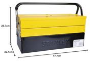 STANLEY 1-94-738 CANTILEVER Gereedschapskist (leeg) Metaal Geel, Zwart - thumbnail