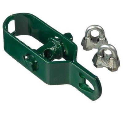 Draadspanset met 2 draadklemmen groen geplastificeerd Nature - Nature