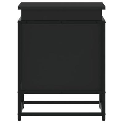 VidaXL Opbergbox met deksel 40x40x51,5 cm bewerkt hout zwart