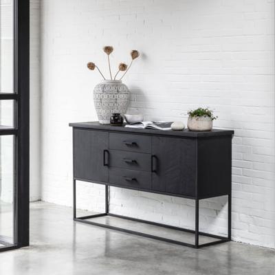 DTP Home Dressoir 'Beam' Teakhout, 158cm, kleur Zwart