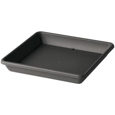 DEROMA Sottovaso per vaso Square Day R Antracite - 45 cm