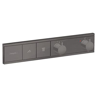 Hansgrohe RainSelect thermostaat inbouw voor 2 functies, Brushed Black Chrome