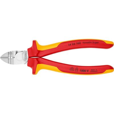 Knipex Afstrip-zijsnijtang verchroomd 160 mm - 1426160 Knipex Afstrip-zijsnijtang verchroomd 160 mm - 1426160