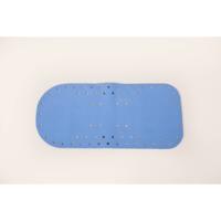 Anti-slip bad- en douchematten - badmat licht blauw - thumbnail